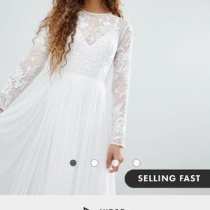 ASOS Embroidered bodice maxi wedding dress